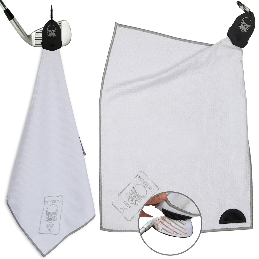 White All-in-One Golf Towel